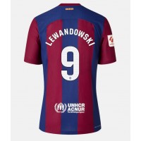 Pánský Fotbalový dres Barcelona Robert Lewandowski #9 2023-24 Domácí Krátký Rukáv